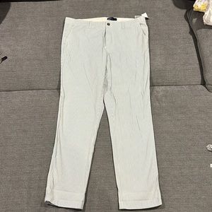 Gap Seersucker Blue and Off white Pants 16 Tall